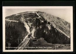 AK Hochschneeberg, Schneebergbahn Bei Station Baumgartner  - Autres & Non Classés