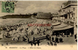 CPA BIARRITZ - LA PLAGE - L'HOTEL DU PALAIS - Biarritz