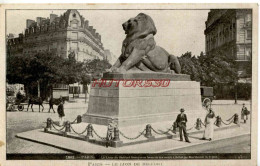 CPA PARIS - LE LION DE BELFORT - Andere Monumenten, Gebouwen