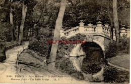 CPA PARIS - PARC MONCEAU - Parks, Gardens