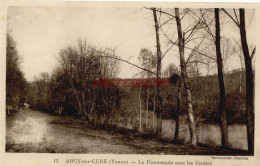 CPA ARCY SUR CURE - (YONNE) - LA PROMENADE SOUS LES GROTTES - Autres & Non Classés