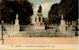 CPA NANTES - LE MONUMENT DES COMBATTANTS DE 1870 - LL - Nantes