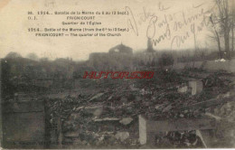 CPA GUERRE 1914-1918 - FRIGNICOURT - QUARTIER DE L'EGLISE - War 1914-18
