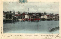 CPA NOGENT SUR MARNE - DE NOGENT A JOINVILLE - COTEAU DE FONTENAY - Nogent Sur Marne