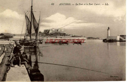 CPA ANTIBES - LE PORT ET LE FORT CARRE - Autres & Non Classés