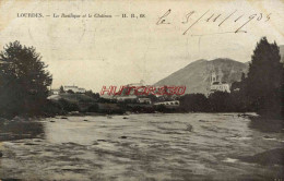 CPA LOURDES - LA BASILIQUE ET LE CHATEAU - Lourdes