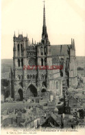 CPA AMIENS - CATHEDRALE A VOL D'OISEAU - Amiens