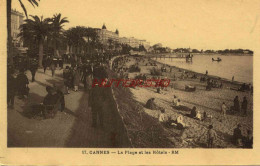 CPA CANNES - LA PLAGE ET LES HOTELS - Cannes