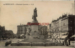CPA BORDEAUX - MONUMENT GAMBETTA - Bordeaux