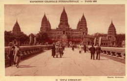 CPA PARIS - EXPOSITION COLONIALE INTERNATIONALE - TEMPLE D'ANGKOR VAT - Tentoonstellingen