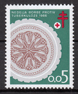 Yugoslavia 1966 TBC Tuberculosis Tuberkulose Tuberculose Red Cross Tax Surcharge Charity Postage Due, MNH - Red Cross