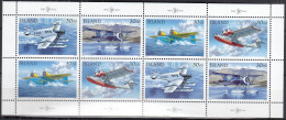 ISLAND  791-794, Kleinbogen, Postfrisch **, Postflugzeuge, 1993 - Blocks & Sheetlets