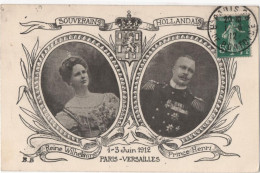 Souverains Hollandais 1912 Paris - & Royalty - Familles Royales