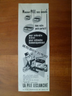 Publicité 1957 Monsieur Pile Vous Conseille La Pile Leclanché Française De Qualité Qui A Fait Ses Preuves - Reclame