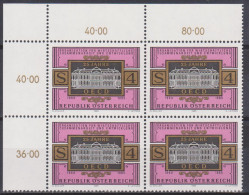 1985 , Mi 1835 ** (1) - 4 Er Block Postfrisch - 25 Jahre Organisation Für Wirtschaftliche Zusammenarbeit Und Entwicklung - Unused Stamps