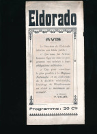 Ancien Programme ELDORADO Directeur P. Vallès  Pendant La Guerre - Programs