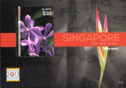 St Kitts MNH SS - Orchids