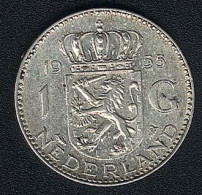 Niederlande, 1 Gulden 1955, Silber - 1948-1980: Juliana