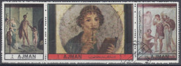 AJMAN 2442-2444,used - Christianisme