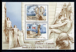 2017 N F5136 FEUILLET BATAILLE DE VALMY OBLITERE CACHET ROND  #234# - Used Stamps