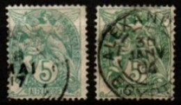 ALEXANDRIE    -   1902  .  Y&T N° 23 Oblitérés.  Nuances - Used Stamps