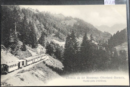 Près D'Allières Sur Montreux (Berne) Train Du MOB (16'898) - Montreux