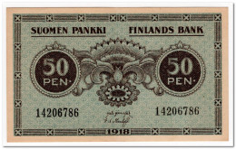 FINLAND,50 PENNI,1918,P.34a,XF - Finnland