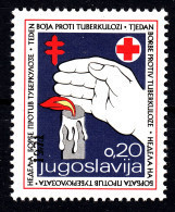 Yugoslavia 1971 TBC Tuberculosis Tuberkulose Tuberculose Red Cross Tax Surcharge Charity Postage Due, MNH - Red Cross