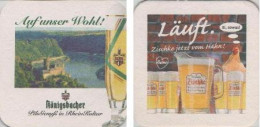 5002380 Bierdeckel Quadratisch - Königsbacher Zischke Rhein-Kultur - Beer Mats