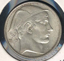 Belgien, 50 Francs 1954 Fläm., Silber, XF+ - 50 Francs