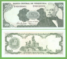 VENEZUELA 20 BOLIVARES 1998 P-63f UNC - Venezuela