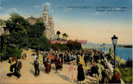 CPA MONTE CARLO - LE THEATRE ET TERRASSES - Autres & Non Classés