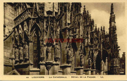 CPA LOUVIERS - LA CATHEDRALE - DETAIL DE LA FACADE - Louviers