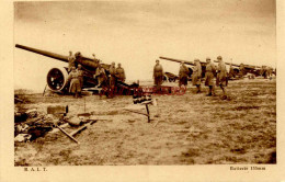 CPA R.A.L.T. - BATTERIE 155MM - Manovre