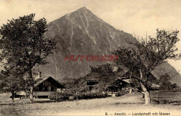 CPA AESCHI - SUISSE - LANDSCHAFT MIT NIESEN - Other & Unclassified