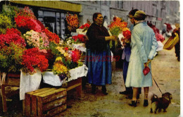 CPA NICE - LE MARCHE AUX FLEURS - LL - Life In The Old Town (Vieux Nice)