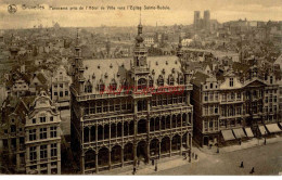 CPA BRUXELLES - PANORAMA PRIS DE L'HOTEL DE VILLE - Squares