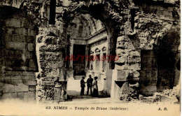 CPA NIMES - TEMPLE DE DIANE - Nîmes