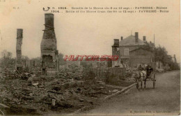 CPA GUERRE 1914-1918 - FAVRESSE - RUINES - War 1914-18