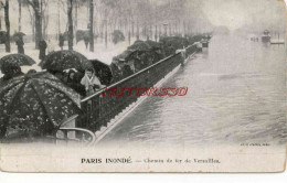 CPA PARIS - INONDATIONS - CHEMIN DE FER DE VERSAILLES - Paris Flood, 1910
