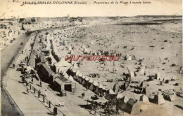 CPA LES SABLES D'OLONNE - PANORAMA DE LA PLAGE A MAREE BASSE - Sables D'Olonne