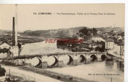CPA LIMOGES - VUE PANORAMIQUE - VALLEE DE LA VIENNE - PONT ST ETIENNE - Limoges