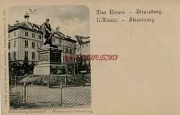 CPA STRASBOURG - MONUMENT GUTEMBERG - Straatsburg