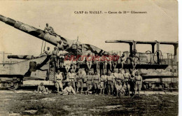 CPA MAILLY LE CAMP - CANON DE 32 CM GLISSEMENT - Mailly-le-Camp
