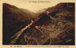 CPA GORGES DU TARN - LA MALENE - LES LACETS DE LA ROUTE - Gorges Du Tarn