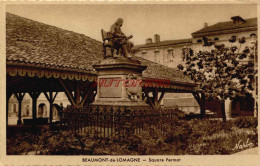 CPA BEAUMONT DE LOMAGNE - SQUARE FERMAT - Beaumont De Lomagne