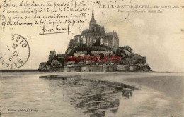 CPA LE MONT SAINT MICHEL - VUE PRISE DU SUD EST - Le Mont Saint Michel