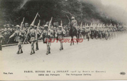 CPA PARIS - REVUE DU 14 JUILLET 1918 - DEFILE DES PORTUGAIS - Autres & Non Classés