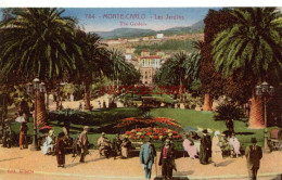 CPA MONTE CARLO - LES JARDINS - Otros & Sin Clasificación