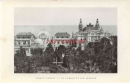 CPA MONTE CARLO - LE CASINO ET LES JARDINS - Autres & Non Classés